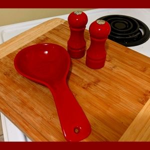 Red Salt and Pepper Shakers